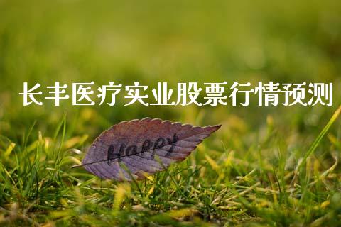 长丰医疗实业股票行情预测_https://www.kuaijiepai.net_国际股建_第1张
