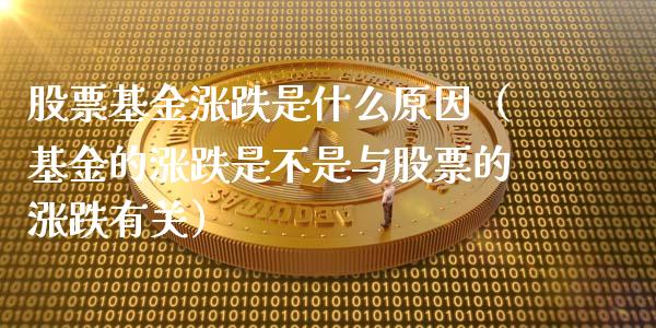 股票基金涨跌是什么原因（基金的涨跌是不是与股票的涨跌有关）_https://www.kuaijiepai.net_期货理财_第1张
