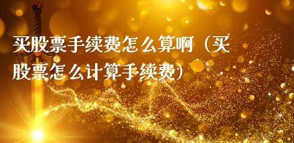 买股票手续费怎么算啊（买股票怎么计算手续费）_https://www.kuaijiepai.net_新股新闻_第1张
