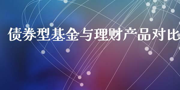 债券型基金与理财产品对比_https://www.kuaijiepai.net_期货理财_第1张