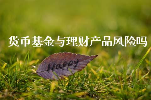 货币基金与理财产品风险吗_https://www.kuaijiepai.net_期货理财_第1张