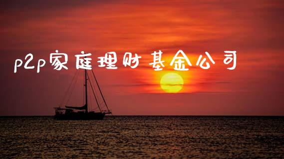 p2p家庭理财基金公司_https://www.kuaijiepai.net_期货理财_第1张