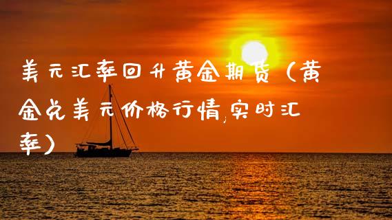美元汇率回升黄金期货（黄金兑美元价格行情,实时汇率）_https://www.kuaijiepai.net_期货资讯_第1张