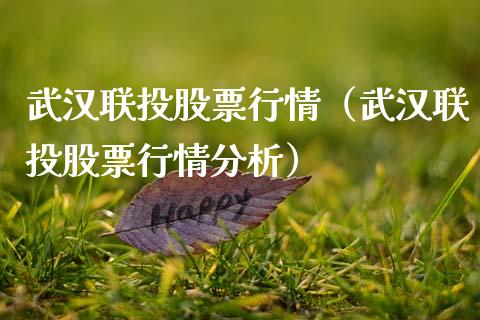 武汉联投股票行情（武汉联投股票行情分析）_https://www.kuaijiepai.net_国际股建_第1张