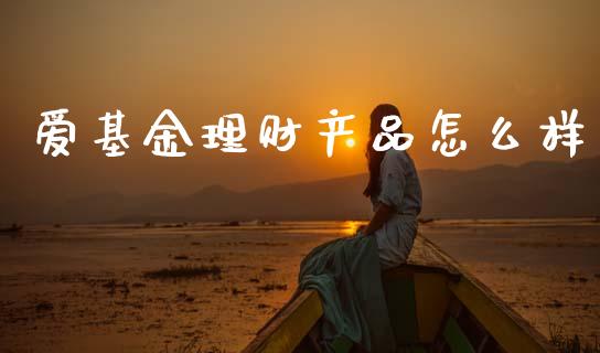 爱基金理财产品怎么样_https://www.kuaijiepai.net_期货理财_第1张