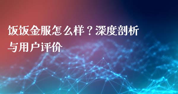 饭饭金服怎么样？深度剖析与用户评价_https://www.kuaijiepai.net_股票理论_第1张