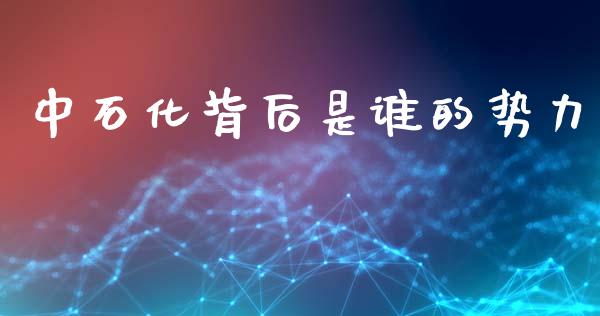 中石化背后是谁的势力_https://www.kuaijiepai.net_期货在线_第1张