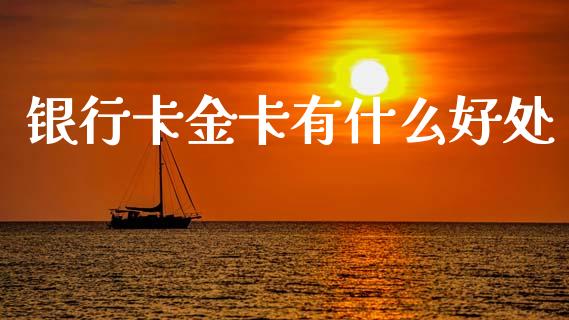 银行卡金卡有什么好处_https://www.kuaijiepai.net_国际期货_第1张