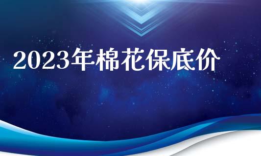 2023年棉花保底价_https://www.kuaijiepai.net_期货资讯_第1张