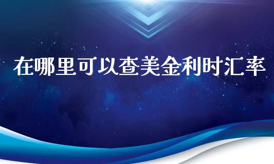 在哪里可以查美金利时汇率_https://www.kuaijiepai.net_股票理论_第1张