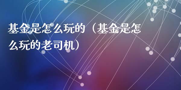 基金是怎么玩的（基金是怎么玩的老司机）_https://www.kuaijiepai.net_投资理财_第1张
