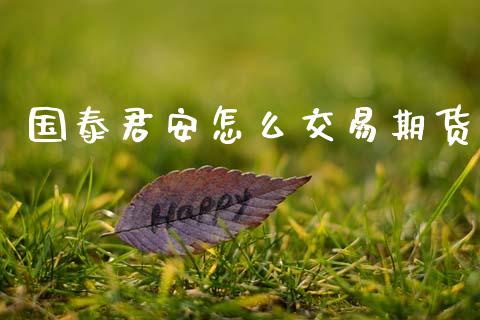 国泰君安怎么交易期货_https://www.kuaijiepai.net_期货在线_第1张