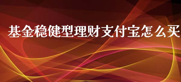 基金稳健型理财支付宝怎么买_https://www.kuaijiepai.net_期货理财_第1张