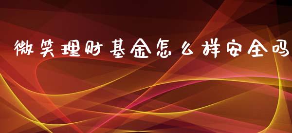 微笑理财基金怎么样安全吗_https://www.kuaijiepai.net_期货理财_第1张
