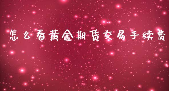 怎么看黄金期货交易手续费_https://www.kuaijiepai.net_国际期货_第1张
