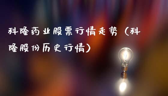 科隆药业股票行情走势（科隆股份历史行情）_https://www.kuaijiepai.net_国际股建_第1张