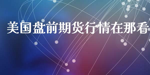 美国盘前期货行情在那看_https://www.kuaijiepai.net_期货资讯_第1张