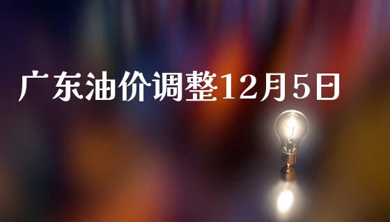 广东油价调整12月5日_https://www.kuaijiepai.net_期货在线_第1张