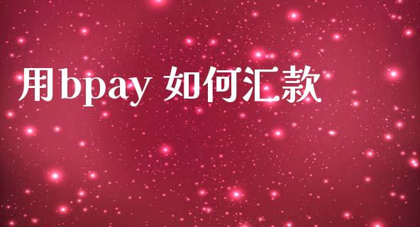 用bpay 如何汇款_https://www.kuaijiepai.net_期货理财_第1张