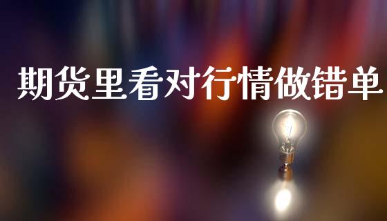 期货里看对行情做错单_https://www.kuaijiepai.net_国际期货_第1张
