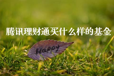 腾讯理财通买什么样的基金_https://www.kuaijiepai.net_投资理财_第1张
