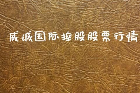 威诚国际控股股票行情_https://www.kuaijiepai.net_新股新闻_第1张
