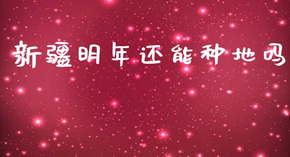 新疆明年还能种地吗_https://www.kuaijiepai.net_期货资讯_第1张