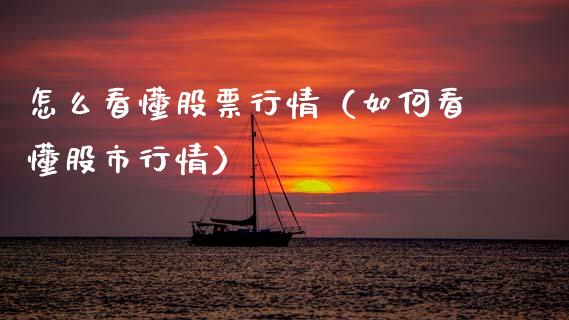 怎么看懂股票行情（如何看懂股市行情）_https://www.kuaijiepai.net_新股新闻_第1张