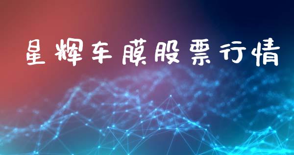 星辉车膜股票行情_https://www.kuaijiepai.net_新股新闻_第1张
