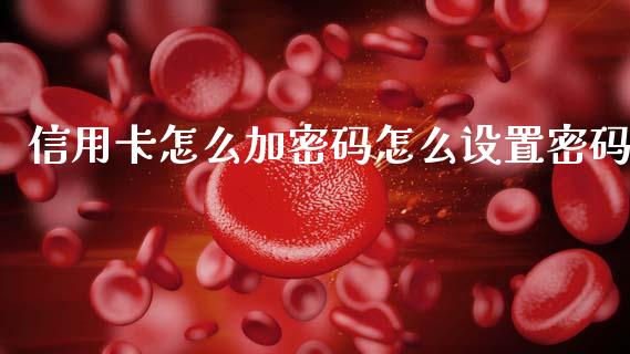 信用卡怎么加密码怎么设置密码_https://www.kuaijiepai.net_股票理论_第1张