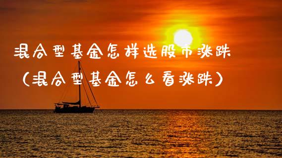 混合型基金怎样选股市涨跌（混合型基金怎么看涨跌）_https://www.kuaijiepai.net_投资理财_第1张
