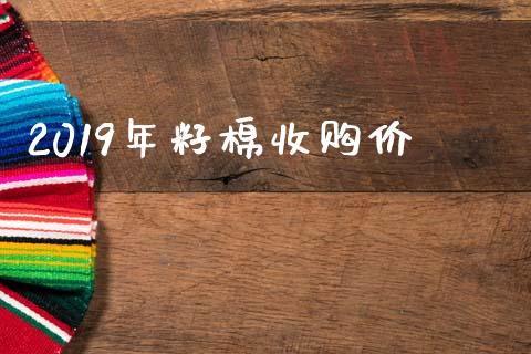 2019年籽棉收购价_https://www.kuaijiepai.net_期货资讯_第1张