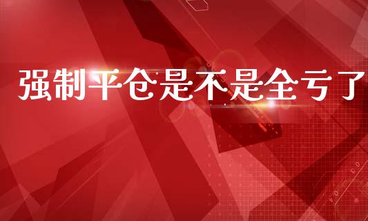 强制平仓是不是全亏了_https://www.kuaijiepai.net_国际期货_第1张