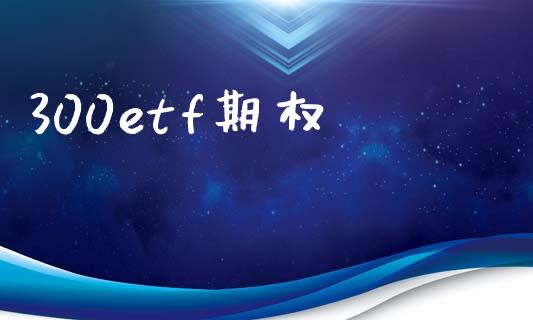 300etf期权_https://www.kuaijiepai.net_国际期货_第1张