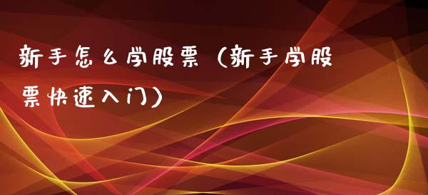 新手怎么学股票（新手学股票快速入门）_https://www.kuaijiepai.net_新股新闻_第1张