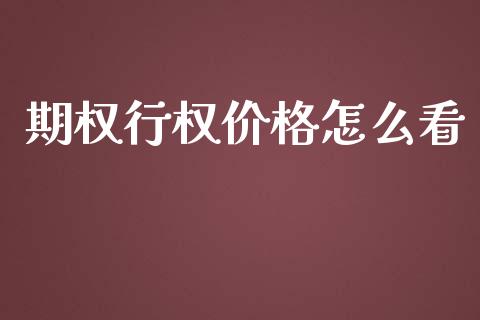 期权行权价格怎么看_https://www.kuaijiepai.net_期货资讯_第1张