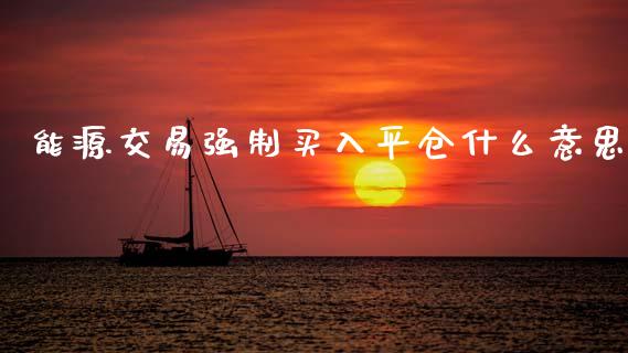 能源交易强制买入平仓什么意思_https://www.kuaijiepai.net_新股新闻_第1张