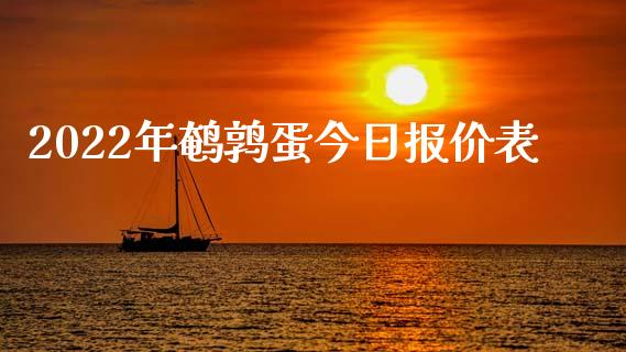 2022年鹌鹑蛋今日报价表_https://www.kuaijiepai.net_国际期货_第1张