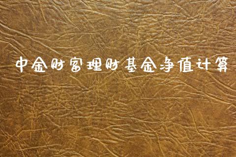 中金财富理财基金净值计算_https://www.kuaijiepai.net_期货理财_第1张