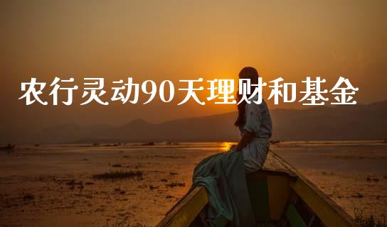 农行灵动90天理财和基金_https://www.kuaijiepai.net_期货理财_第1张