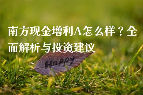 南方现金增利A怎么样？全面解析与投资建议_https://www.kuaijiepai.net_期货在线_第1张