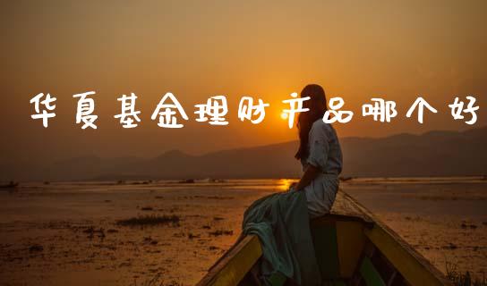华夏基金理财产品哪个好_https://www.kuaijiepai.net_投资理财_第1张