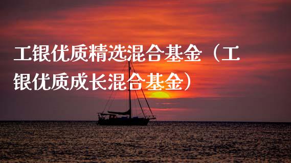 工银优质精选混合基金（工银优质成长混合基金）_https://www.kuaijiepai.net_期货理财_第1张