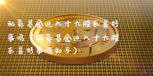 私募基金进入十大股东是好事吗（私募基金进入十大股东是好事吗知乎）_https://www.kuaijiepai.net_投资理财_第1张