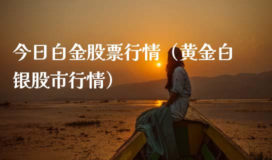 今日白金股票行情（黄金白银股市行情）_https://www.kuaijiepai.net_股票理论_第1张
