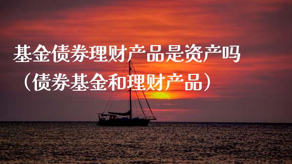 基金债券理财产品是资产吗（债券基金和理财产品）_https://www.kuaijiepai.net_投资理财_第1张