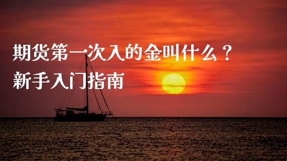 期货第一次入的金叫什么？新手入门指南_https://www.kuaijiepai.net_新股新闻_第1张