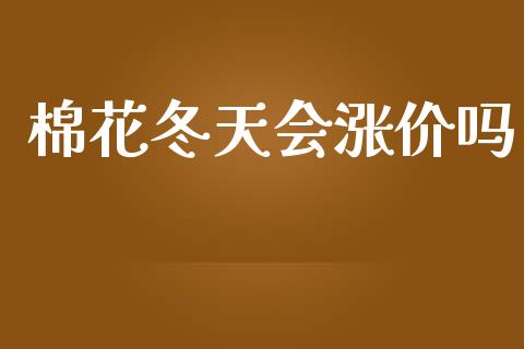 棉花冬天会涨价吗_https://www.kuaijiepai.net_国际期货_第1张