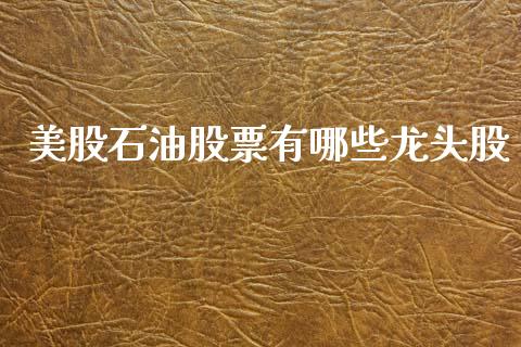 美股石油股票有哪些龙头股_https://www.kuaijiepai.net_期货在线_第1张
