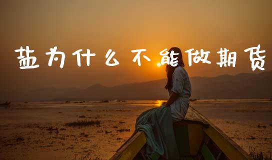 盐为什么不能做期货_https://www.kuaijiepai.net_国际股建_第1张